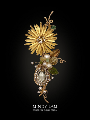 Ethereal Collection Lapel Pin - Charm of the Golden Daisy