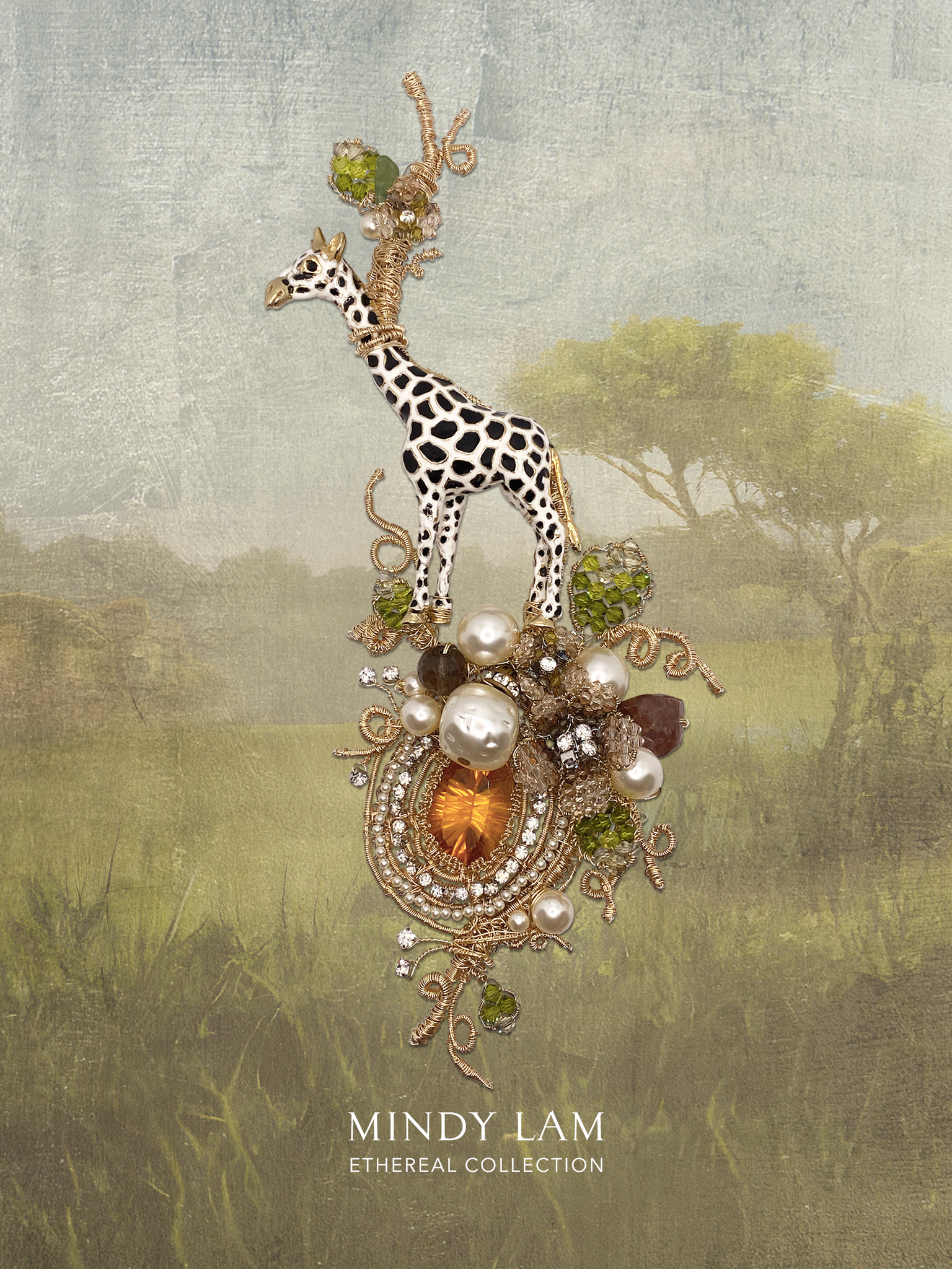Ethereal Collection Lapel Pin - Woodland Beauty