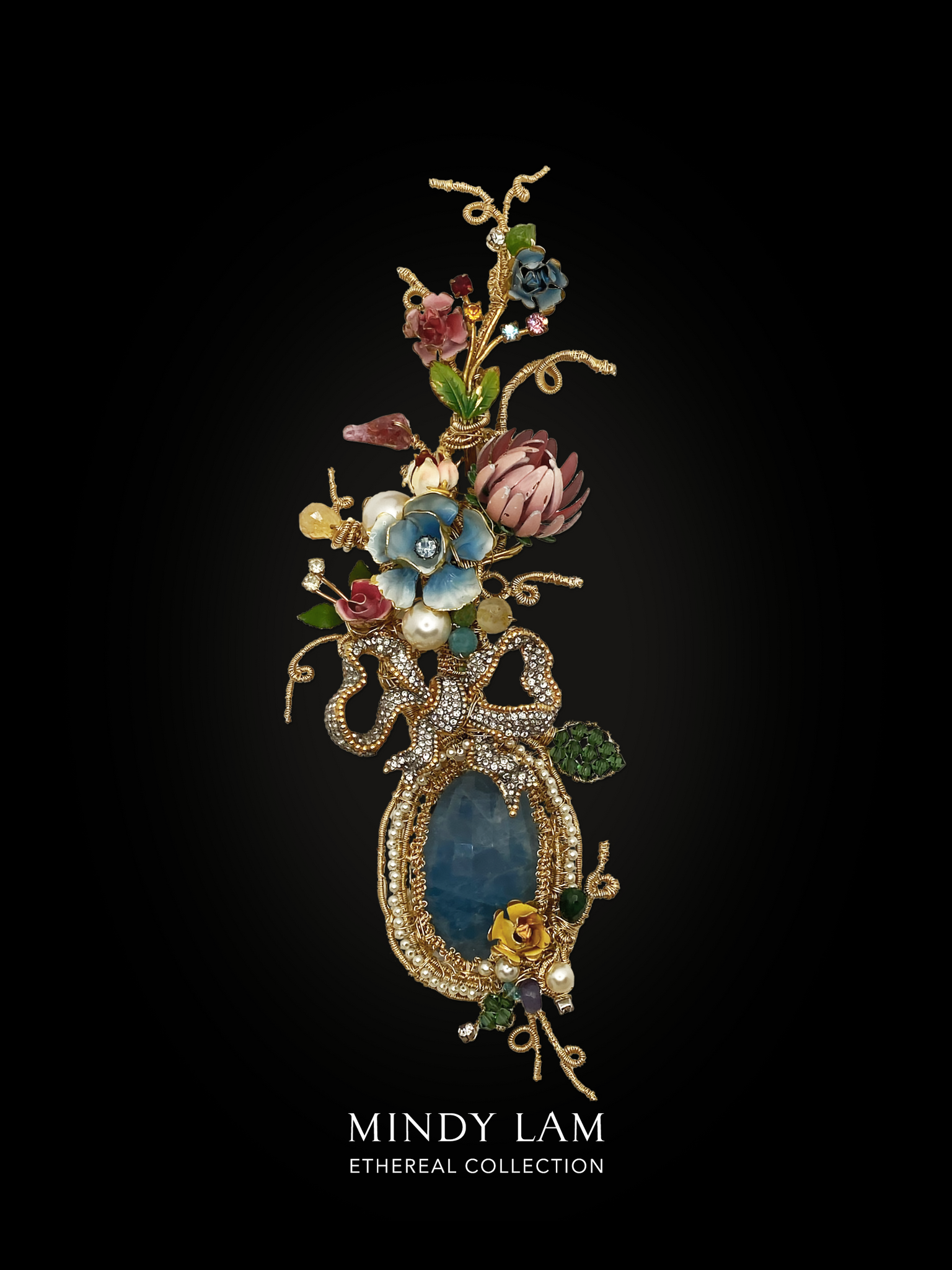 Ethereal Collection Lapel Pin - Bouquet of the Magical Forest