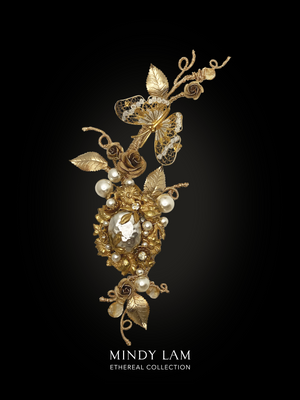 Ethereal Collection Lapel Pin - Sweet Kiss of Gold