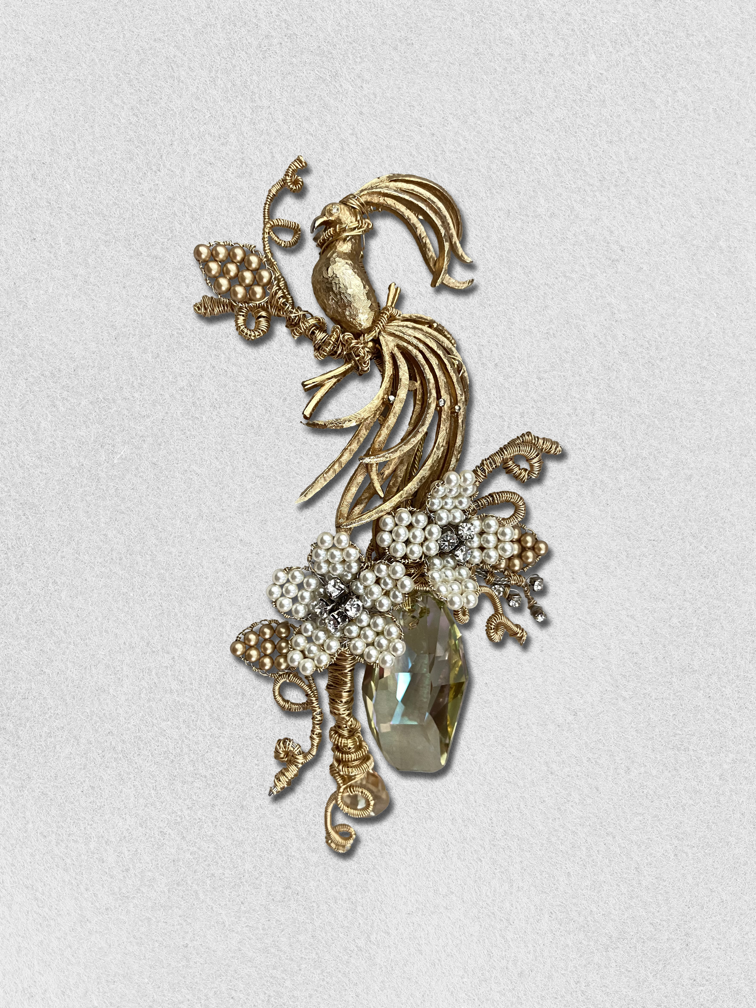 Men's Lapel Pin - The Pearly Peacock