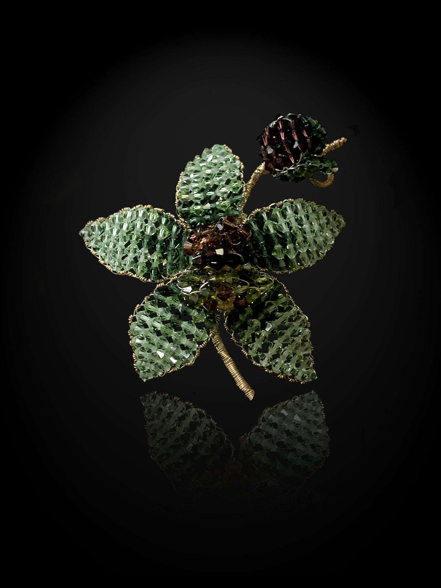Classic Collection Orchid Brooch - Mint