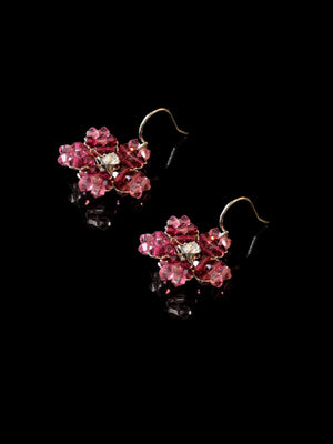 Cherry Blossom Pink/ Fuchsia Drop Earring
