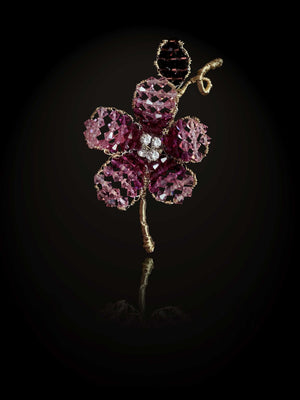 Men's Cherry Blossom Pink X-Small Flower Lapel Pin
