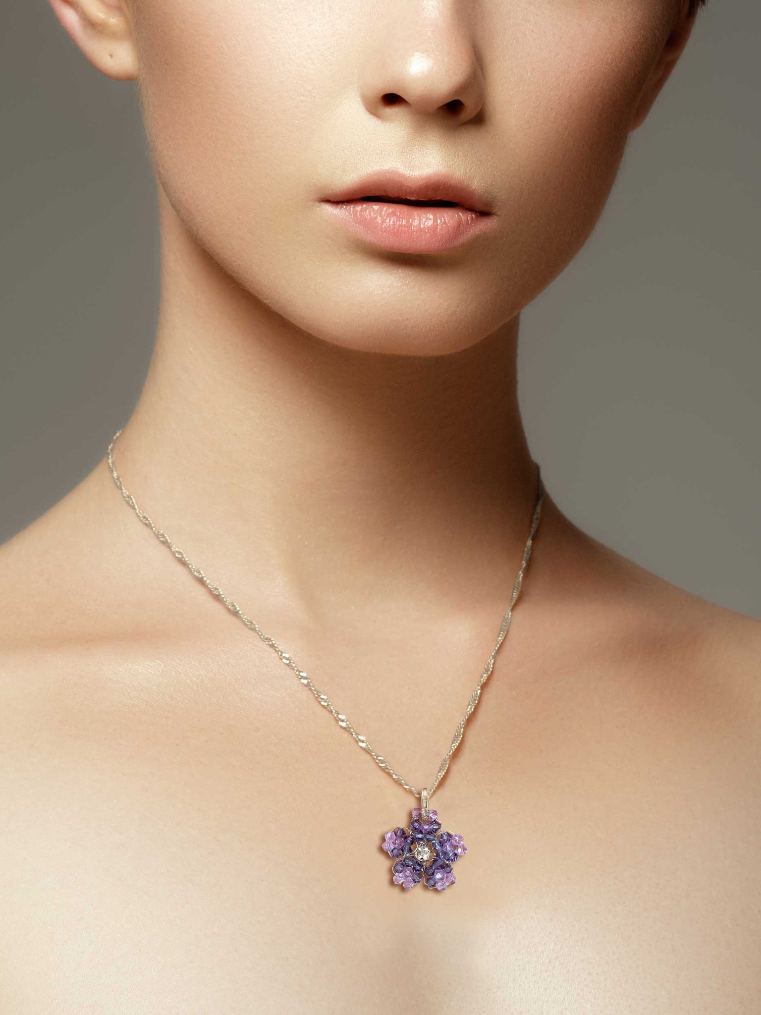 Lilac Flower Pendant/Charm