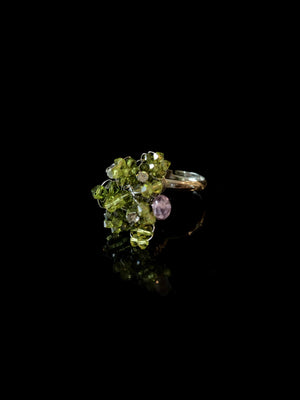 Pear Double Bloom Ring