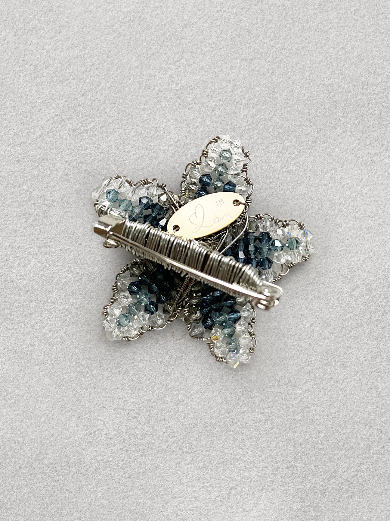 Taubman Museum -  Denim/Crystal "Star City of the South" Lapel Pin